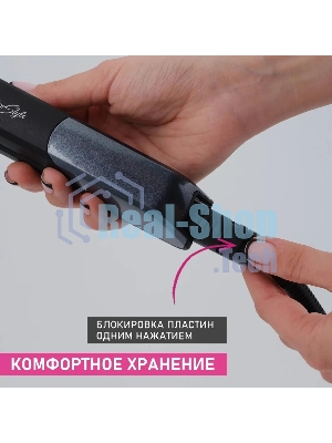 Выпрямитель для волос Scarlett SC-HS60014 черный, 22 мм, 190 °C, 1 режим
