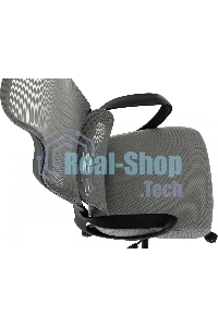 Кресло руководителя Бюрократ Sigma 2 серый, сетка/ткань, крестов. пластик