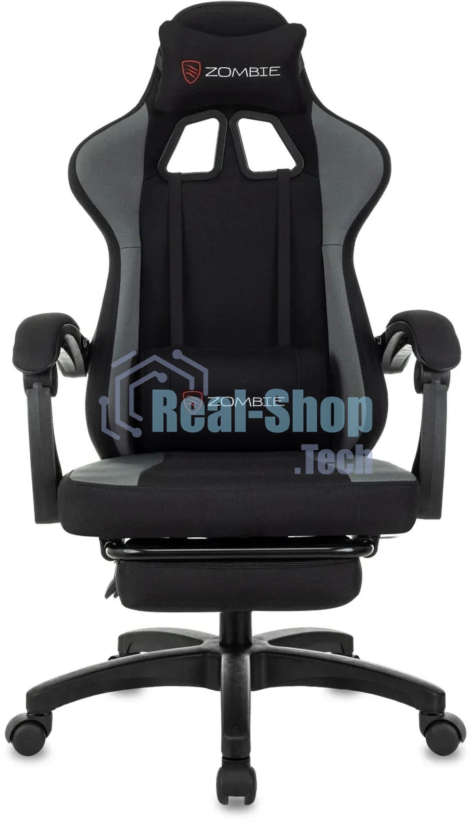 Кресло игровое Zombie Weaver черный/серый