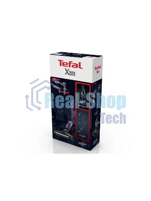 Пылесос вертикальный Tefal TY1238WO серый/фиолетовый, питание от аккумулятора, 145 Вт, уборка сухая, пылесборник 0.4 л, работа от АКБ max 40 мин.