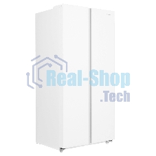 Холодильник Maunfeld MFF177NFWE белый двухкамерный 263/170л морозилка сбоку, No Frost, Side by Side