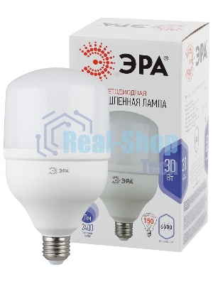 Лампа светодиодная высокомощная ЭРА POWER 30W-6500-E27 2400 лм