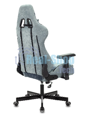 Кресло Бюрократ VIKING 7 KNIGHT BL FABRIC синий, ткань, 120 кг, механизм качания