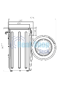 Стиральная машина Атлант СМА 60У1014-02 белая, загрузка фронтальная 6кг, 1000 об/мин., класс: A