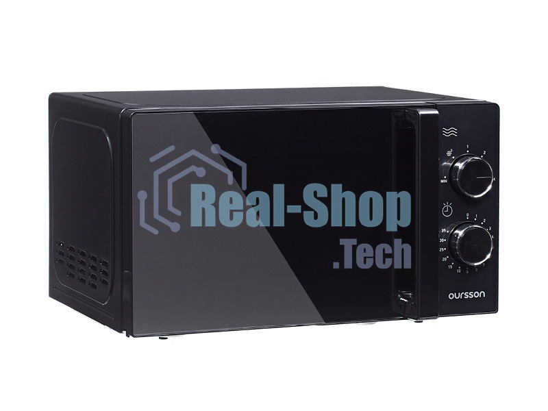 Микроволновая печь Oursson MM2009B/BL черный, 20 л, 700 Вт, переключатели - кнопки