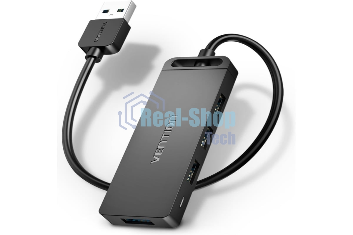 USB-концентратор Vention CHLBF, USB 3.0, USB 4 порта, USB