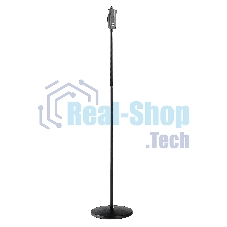 Прямая микрофонная стойка K&M 26085-300-55 высота от 1060 до 1790 мм, круглое чугунное основание, механизм регулировки высоты одной рукой 