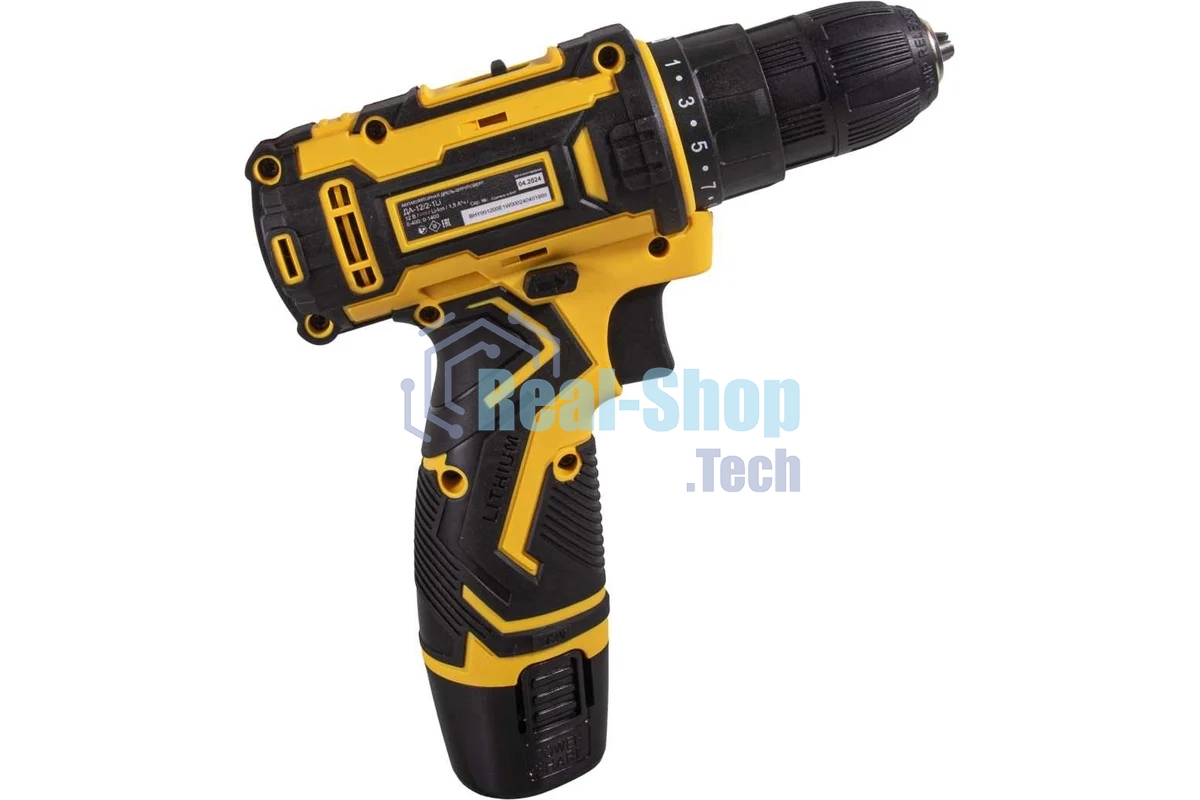 Дрель-шуруповерт аккумуляторная Eurolux ДА-12/2-1Li, Аккумуляторная, 12В