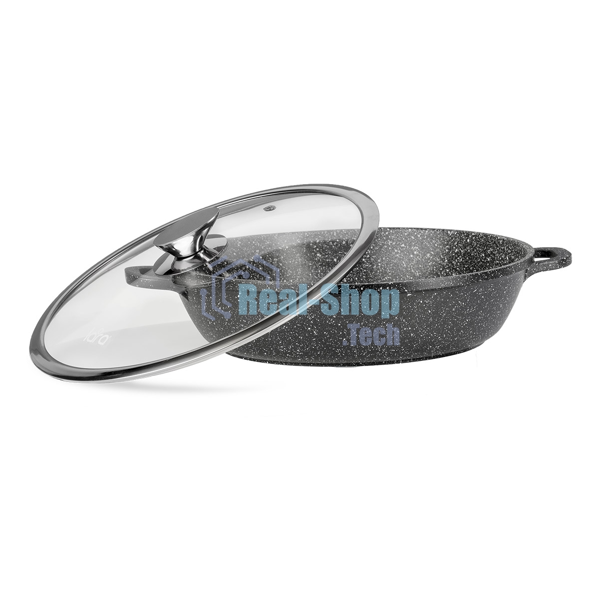 Сотейник Lara LR02-213 4.8 л, 32 см, литой алюминий, с крышкой