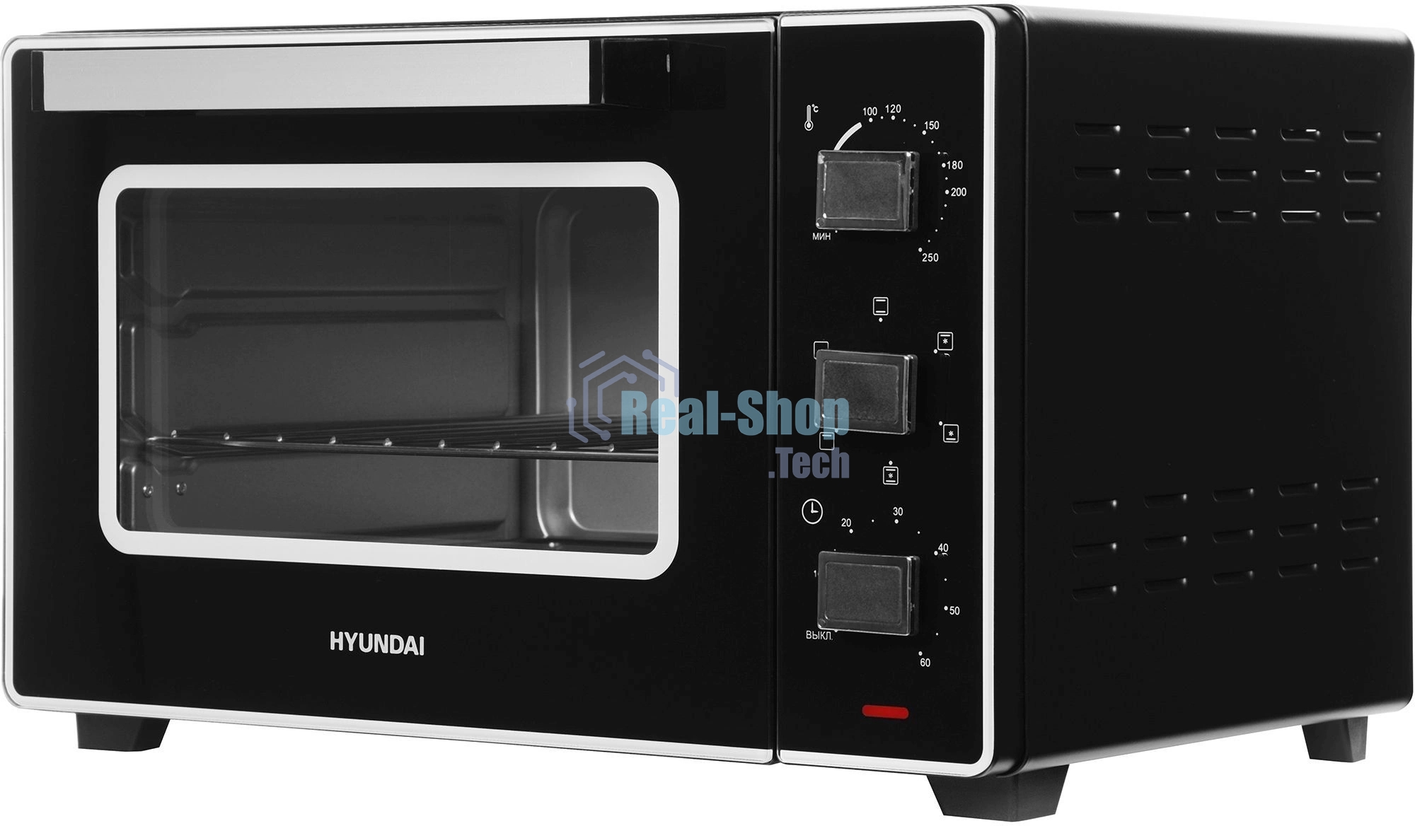 Мини-печь Hyundai MIO-HY093 28л. 1600Вт черный