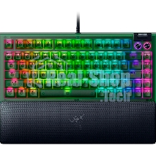 Клавиатура Razer BlackWidow V4 75% Orange Switch Phantom Green Edition проводная, USB Type-A, зелёный