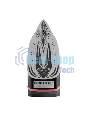Утюг Centek CT-2313 розовый/черный, 2400 Вт, 50 г/мин, 185 г/мин, 350 мл