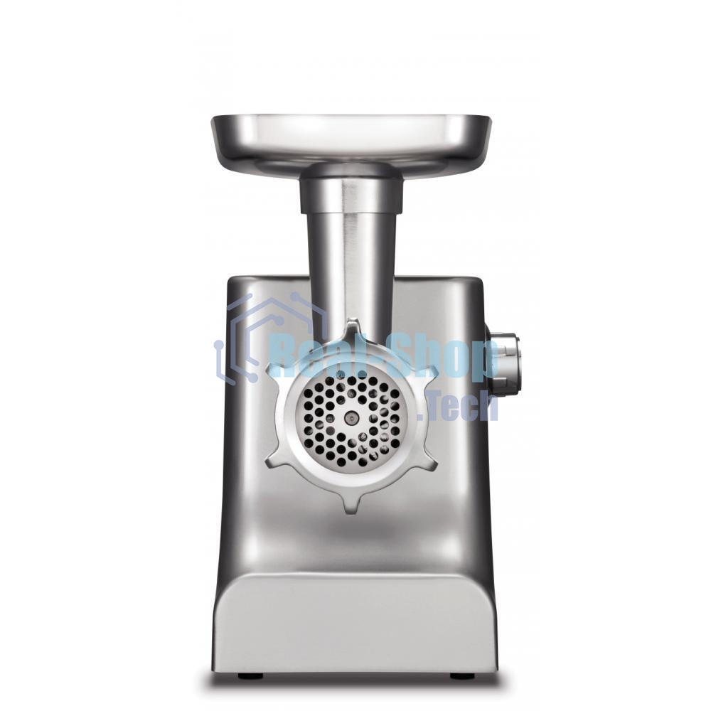 Мясорубка электрическая Moulinex ME858D32 серебристый, 2100 Вт, 5.5 кг/мин, реверс, защита от перегрузки, насадки - 8