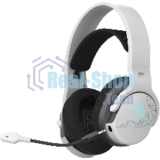 Гарнитура Bloody GR370 белый, беспроводная + проводная, Bluetooth, до 45 ч, подсветка