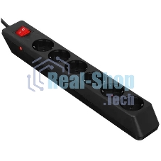 Сетевой фильтр SVEN Optima 1,8 м (6 розеток с защитными шторками) черный, цветная коробка