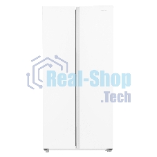 Холодильник Maunfeld MFF177NFWE белый двухкамерный 263/170л морозилка сбоку, No Frost, Side by Side