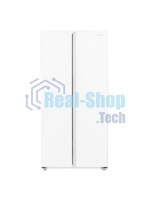 Холодильник Maunfeld MFF177NFWE белый двухкамерный 263/170л морозилка сбоку, No Frost, Side by Side