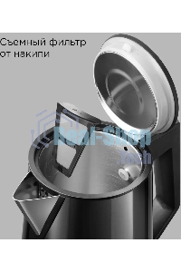 Чайник электрический Redmond KM-244 черный, 1.7 л, 2200 Вт