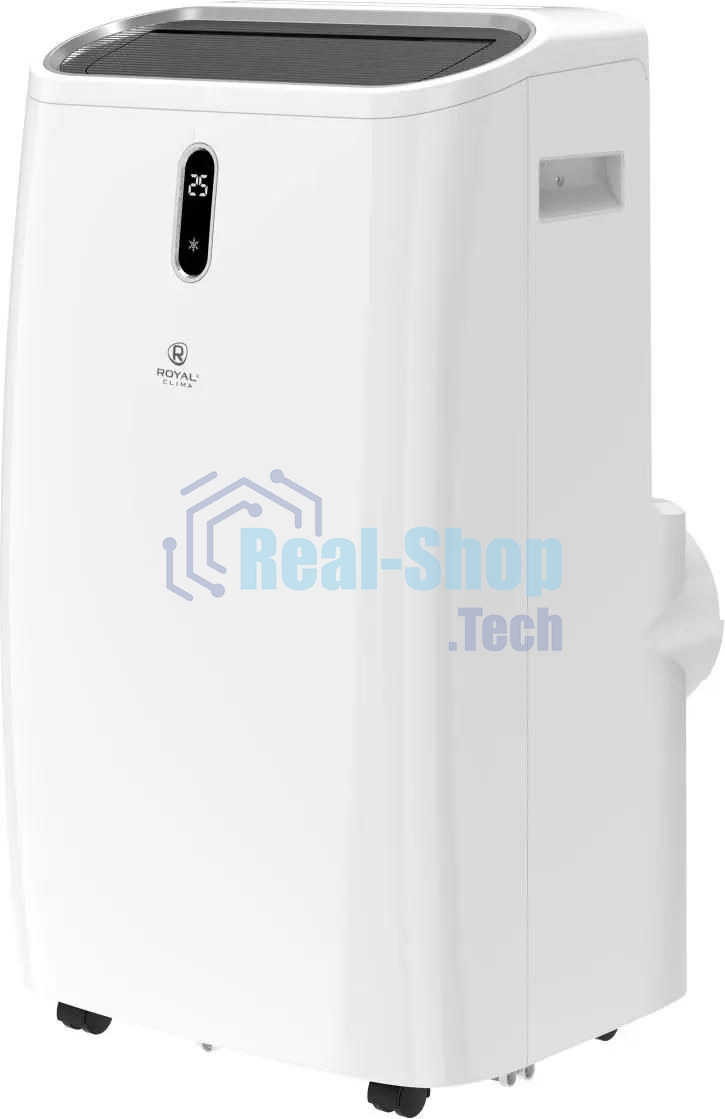 Мобильный кондиционер Royal Clima RM-ST39CH-E 13000 BTU, 39 м², 54 дБ, охлаждение, осушение, белый