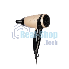 Фен Centek CT-2209 BLG черный/золотой перламутр, 1600 Вт, компактный