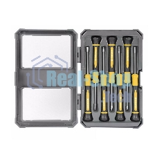 Набор прецизионных отверток 7 шт Deli DL241007 (SL2.0*50, SL2.5*50, SL3.0*50, PH00*50, PH0*50, Torx6*50, Torx8*50), сталь CrV, пласт.кейс