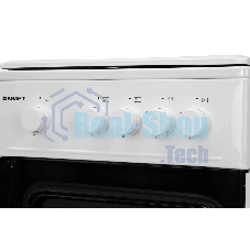 Плита газовая Kraft KF-FSK5301GW белый, конфорок 4 газовых, духовка 58 л, 50 см x 85.5 см x 55.6 см