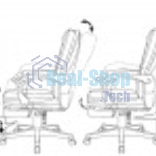 Кресло руководителя Бюрократ CH-824MSG-BF слоновая кость, эко.кожа/ткань, пластик