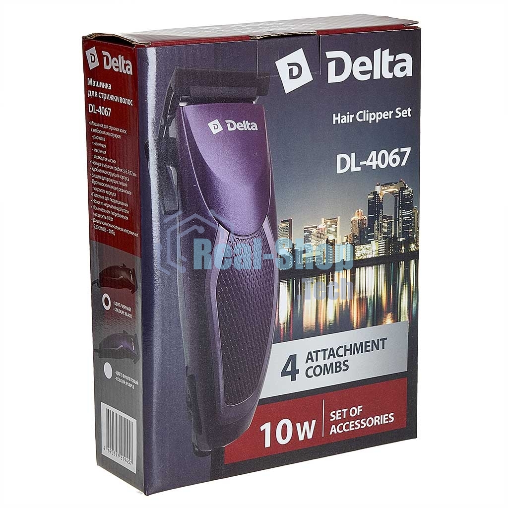 Машинка для стрижки DELTA DL-4067 фиолетовый