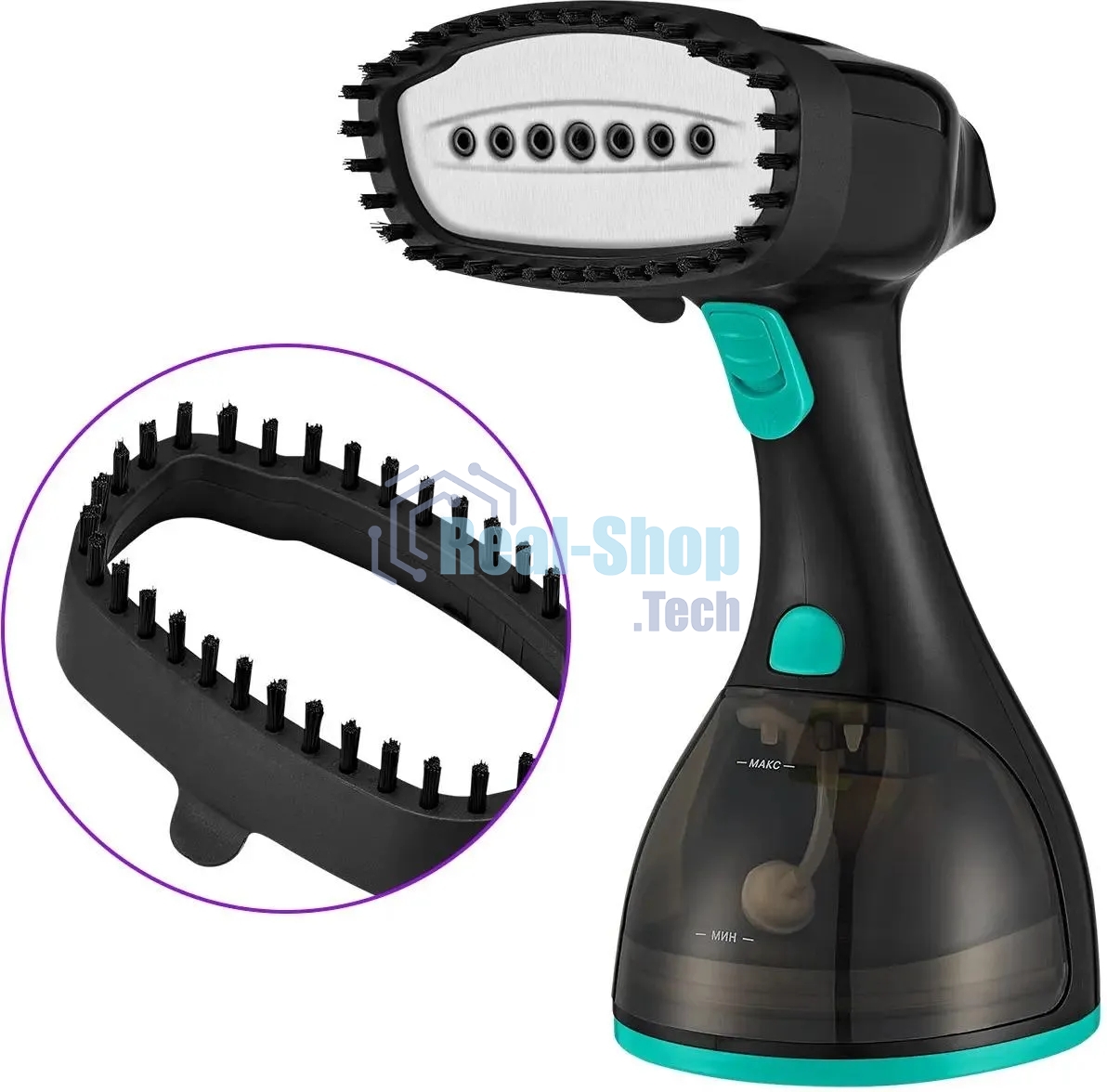 Ручной отпариватель KITFORT KT-9121-3 черно-бирюзовый