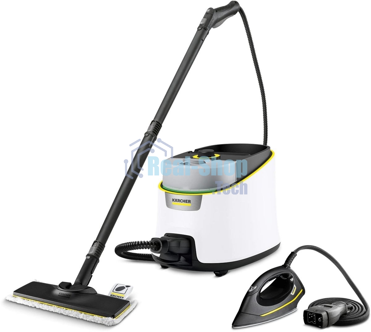 Пароочиститель напольный Karcher SC 4 Deluxe Iron EasyFix 2200Вт белый