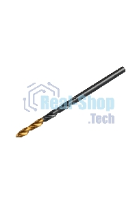 Сверло по металлу Denzel 2,5 мм, HSS-Tin, Golden Tip, 10 шт.