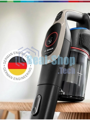 Пылесос вертикальный Bosch BCS931GAC серый, питание от аккумулятора, 2200 Вт, уборка сухая, пылесборник 0.4 л