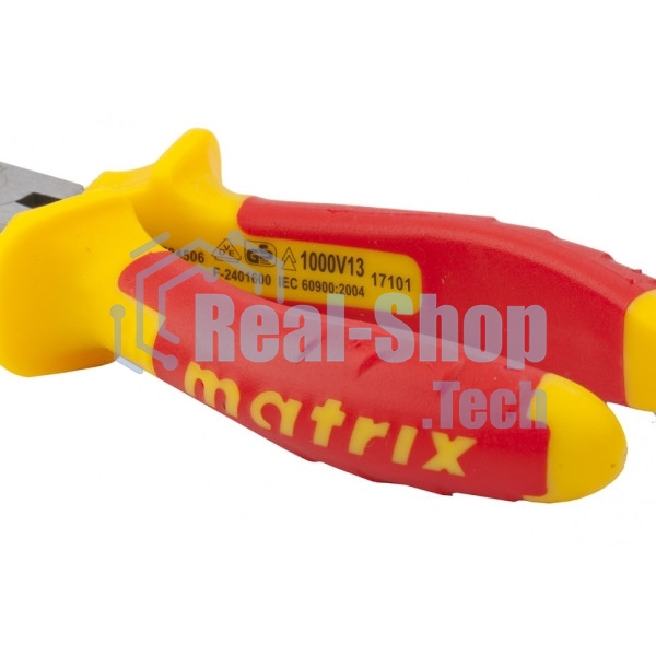 Длинногубцы Matrix прямые Insulated 17101 160 мм, двухкомпонентные рукоятки PROFESSIONAL