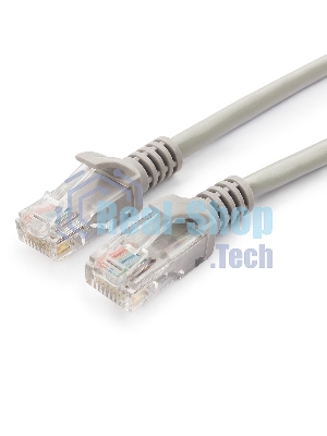 Патч-корд UTP Cablexpert PP6U-15M cat.6, 15м, литой, многожильный, серый