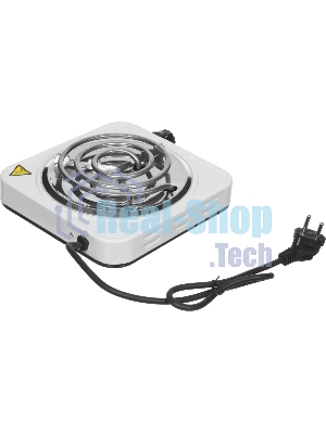 Электрическая плитка Centek CT-1508 (белый) 1конфорка ТЭН 140мм, 1000Вт, индикатор работы