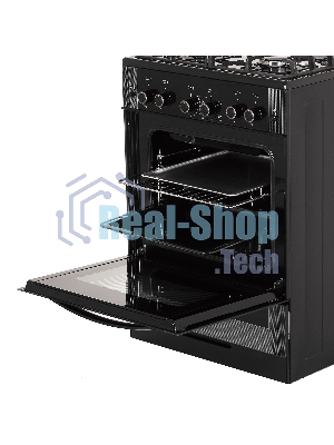 Плита газовая Gefest ПГ 6500-02 0044 черный, конфорок 4 шт, духовка 52 л, 60 см x 85 см x 60 см