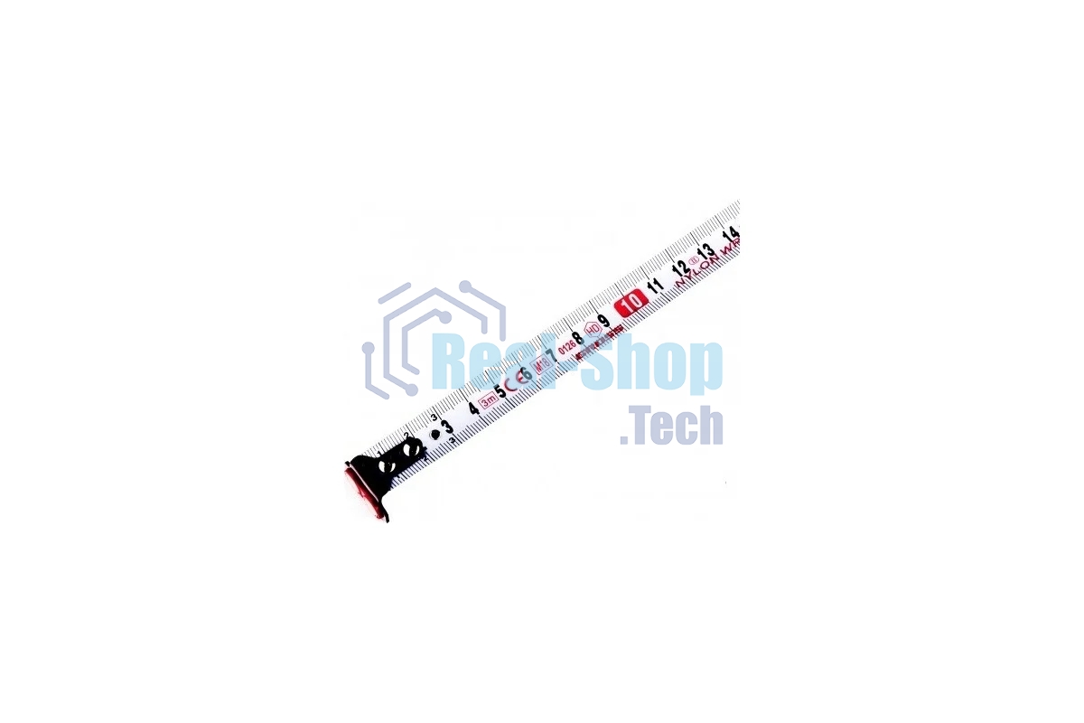 Рулетка Gross Magnetisch, 3 м х 16мм, обрезин. корпус, автоматич. фиксация, нейлон. покр., магн. зацеп