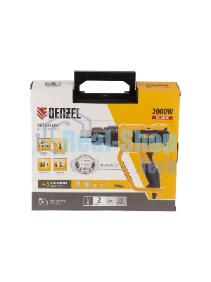 Фен технический Denzel HG-2000E, 2000 Вт, 2 режима, LCD дисплей