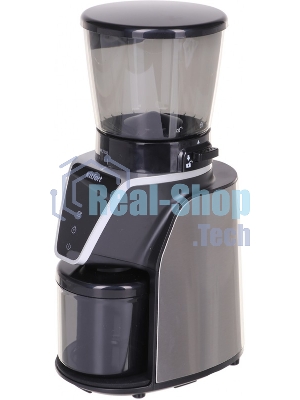 Кофемолка электрическая жерновая Kitfort КТ-784 черный/серебристый, 165 Вт.