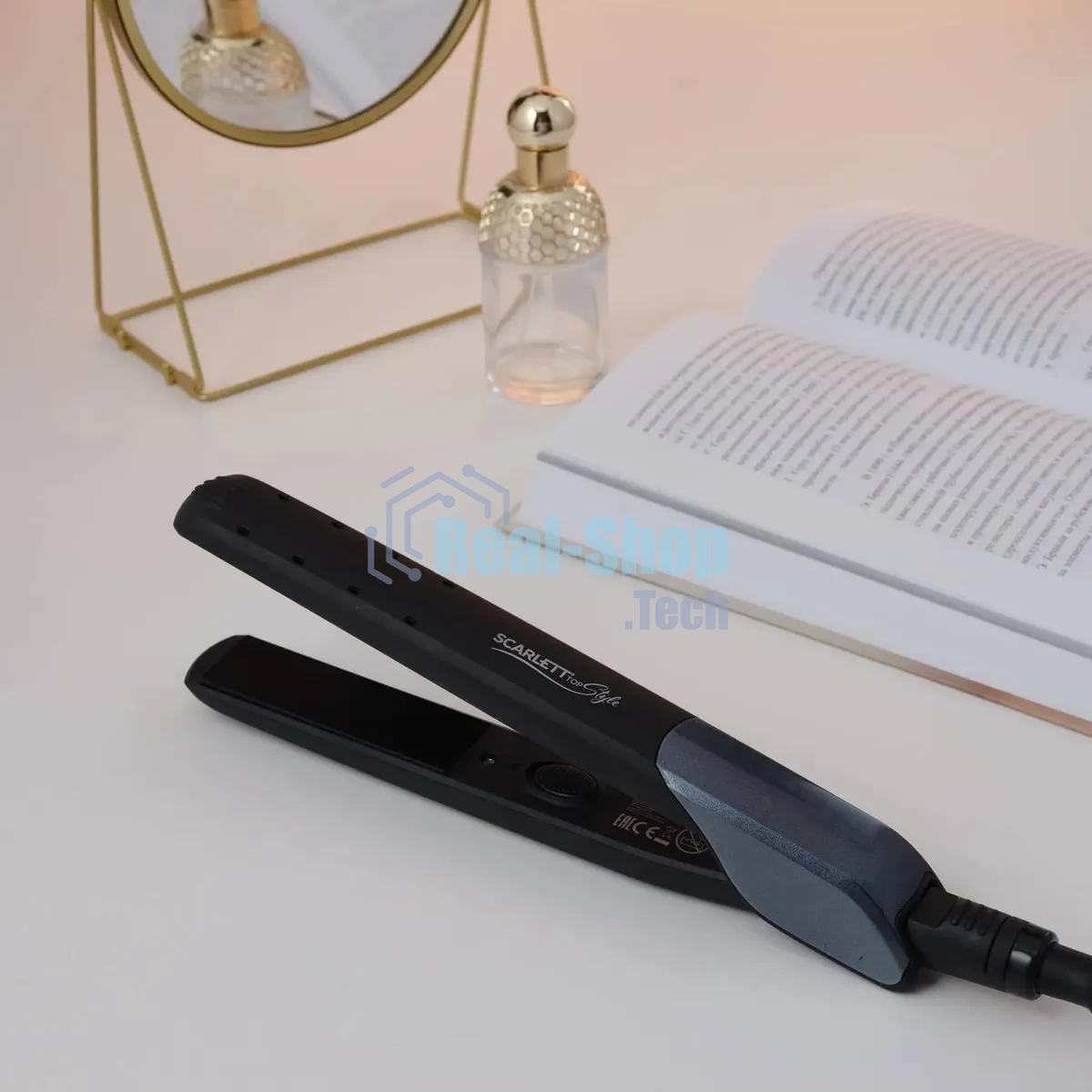 Щипцы Scarlett SC-HS60014 25Вт макс.темп.:190С покрытие:керамическое черный