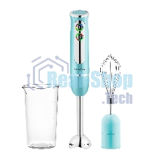 Блендер Galaxy Line GL 2133, голубой, погружной, 1000 Вт, 17 000 об/мин, 2 скорости, LED-подсветка