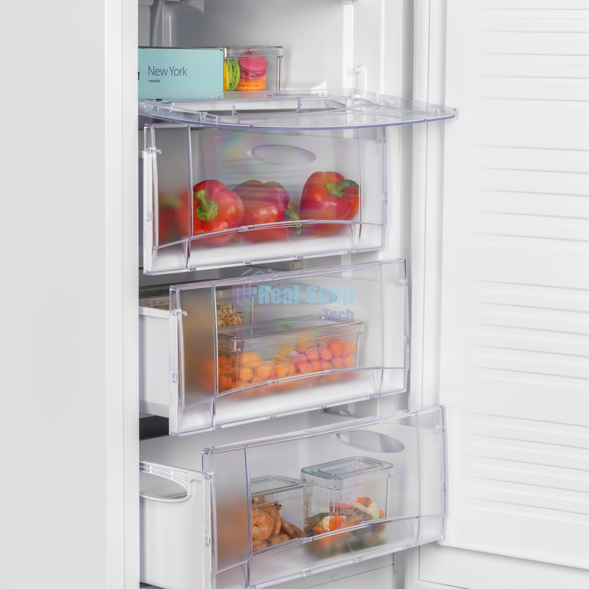 Морозилка Nordfrost DF 261 WAP, белый, 139л, 3 ящика