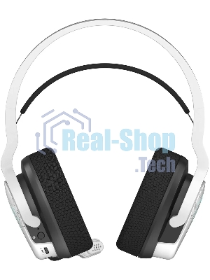 Гарнитура Bloody GR370 белый, беспроводная + проводная, Bluetooth, до 45 ч, подсветка