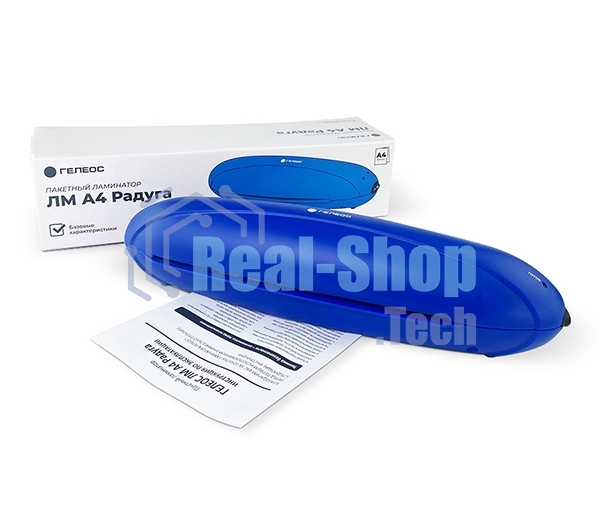 Ламинатор Heleos ЛМА4РС синий/черный A4 (75-150мкм) 25 см/мин (2 вал.) лам. фото