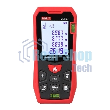 Лазерный дальномер UNI-T LM50A до 50 метров Диапазон расстояний (50 м); Тип дисплея (ЖК); Единицы измерения (м/фут/дюйм); Основа измерения (спереди/сзади);
