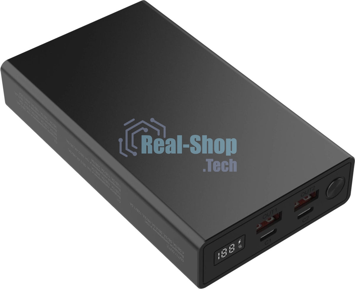 Портативный аккумулятор Digma DGPD100WA 20000mAh QC3.0/PD3.0 100W 5A 2xUSB-A/2xUSB-C черный