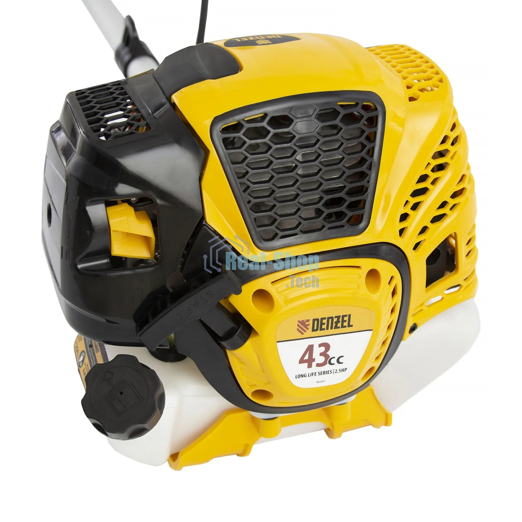 Триммер бензиновый Denzel DTL-43S, 43 см3, разъемная штанга, состоит из 2 частей