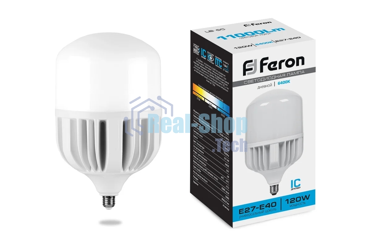 Лампа светодиодная Feron LB-65 120Вт Е27/Е40 дневной