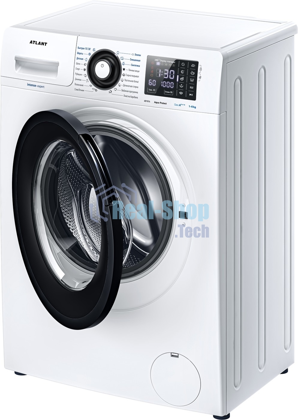 Стиральная машина Атлант СМА 60У1014-02 белая, загрузка фронтальная 6кг, 1000 об/мин., класс: A