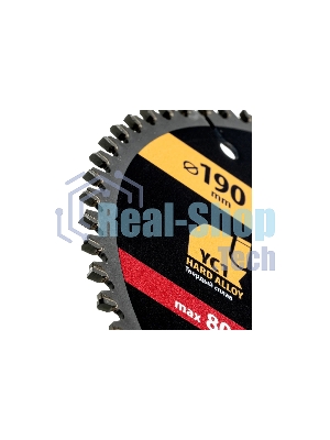 Пильный диск по алюминию Denzel ф190 х 30 мм, 64 зубьев